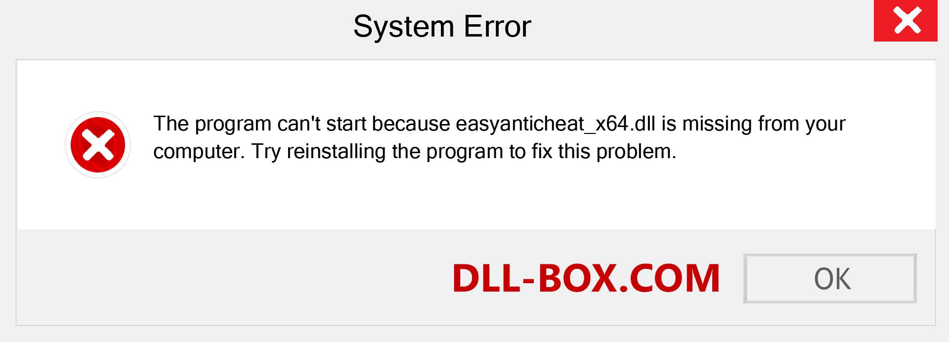  easyanticheat_x64.dll file is missing?. Download for Windows 7, 8, 10 - Fix  easyanticheat_x64 dll Missing Error on Windows, photos, images